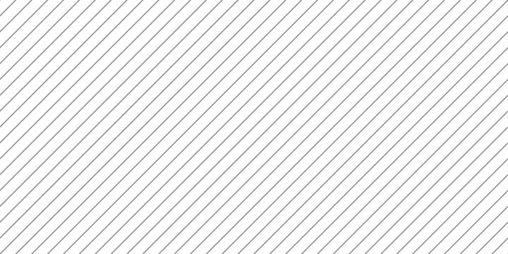 Diagonal line seamless pattern. Slant thin lines. Straight stripe. Repeated white background. Repeating streak. Pinstripe texture for design print. Parallel oblique lattice. Vector illustration