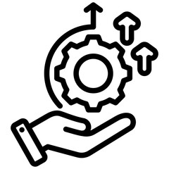 Service Development Outline Icon