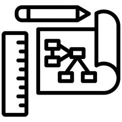 Blueprint Outline Icon