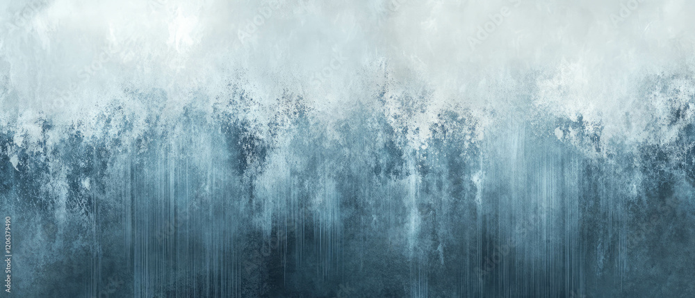 Poster waterfalls cascading powerfully with mist creating a serene atmosphere in nature