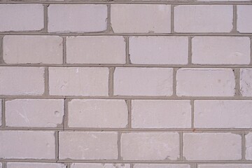 Brick wall background. White brick wall. Old brick texture. 