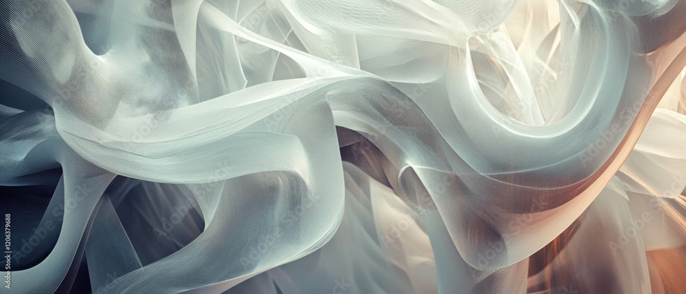 Aufkleber textured transparent layers create depth and movement in overlapping shapes