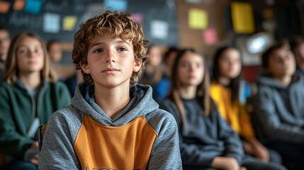Children Engaged in a Learning Activity During a Classroom Session in a School Setting