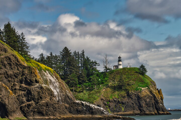 Fototapeta premium Cape Disapointment Lighthouse Washington coast