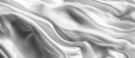 Fototapeta premium Soft washed silk with a matte finish showcasing a delicate texture and smooth folds