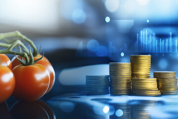 Food Market Analysis: Fresh Tomatoes with Financial Data Visualization