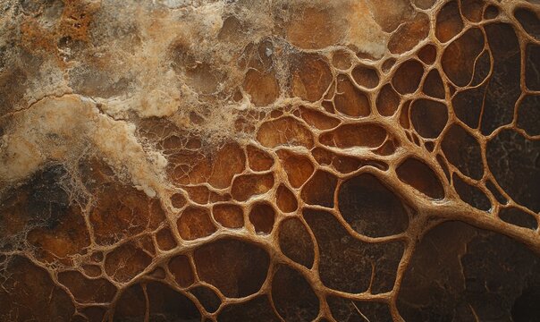Extreme close-up view of external roots of Ficus pertusa tree in nature, showcasing intricate textures