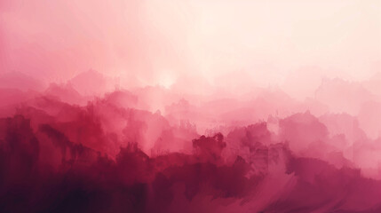 red background with clouds