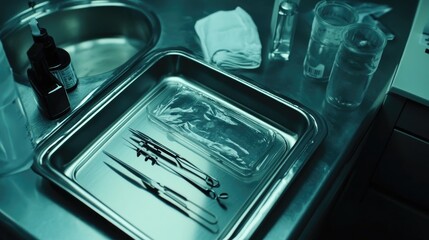 Sterile surgical instruments prepared for procedure