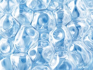 Abstract blue ice texture background