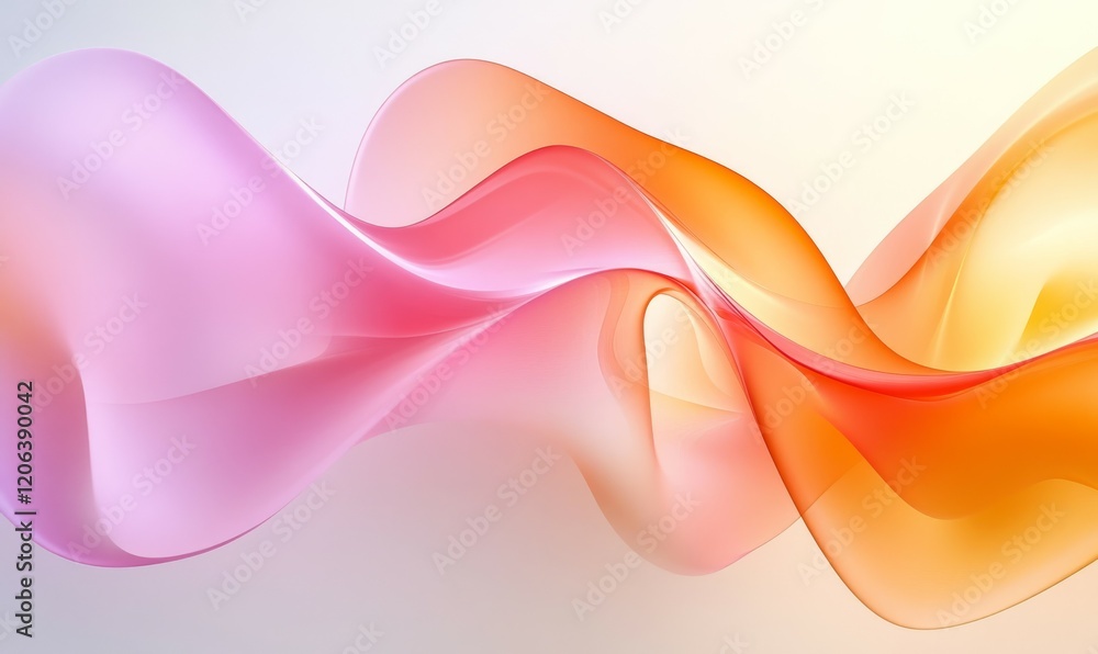 Aufkleber fluid and colorful abstract background with smooth gradients aerial