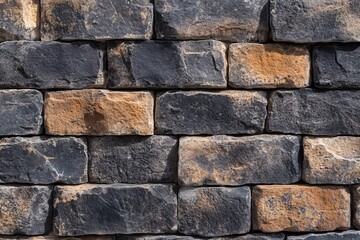Obraz premium Rustic stone wall texture background