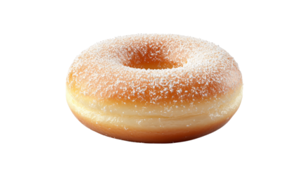 baked doughnut isolated on transparent background