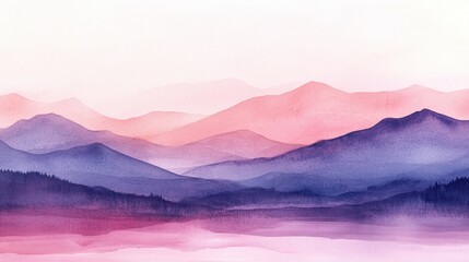 Obraz premium Abstract Background, gentle gradients transitioning from pastel lavender to rich plum with a delicate grain effect 