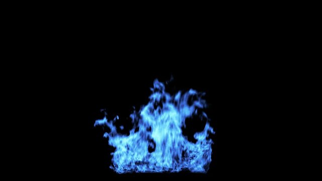 Fire 04 Loop Blue HD