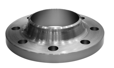 A metal plate with holes in it. It is shiny and has a circular shape. The plate is made of metal and has a hole in the center