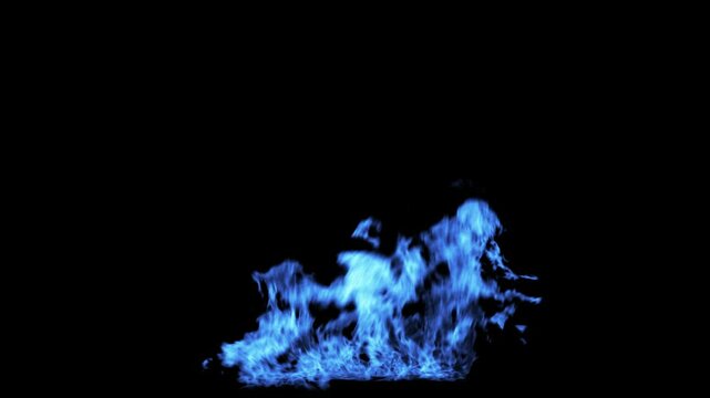 Fire 06 Loop Blue HD