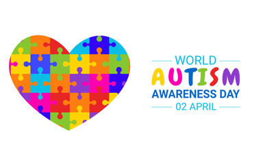 Vector illustration on the theme of World Autism awareness day observed each year on April 2nd across the globe.