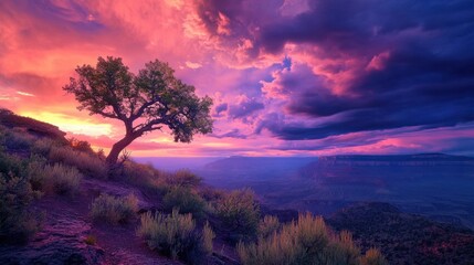 landscape, nature, tree, meadow, tranquility, green fields, clouds, hills, scenic view, summer, vibrant colors, peaceful surroundings, single tree in field, yellow flowers, open space, rural land