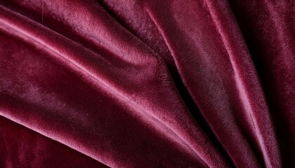 Fototapeta premium close up of natural burgundy suede leather background suede texture macro shot