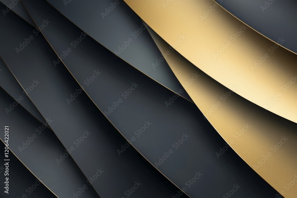 Wall mural a sophisticated abstract gradient background with muted gold and charcoal.featuring luxurious color 