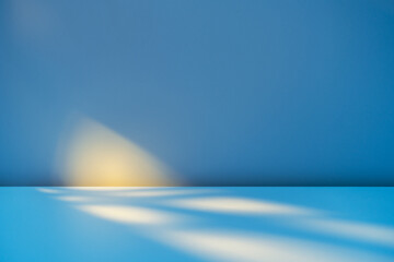 Abstract blue background with soft light reflections. Minimalistic and modern.