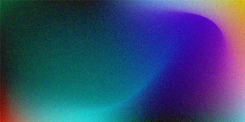 Colorful gradient grainy noise texture background. Design for texture, poster, banner, wallpaper, header cover backdrop