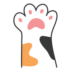 cat paws domestic animal foot illustration