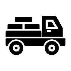 logistic truck Solid icon