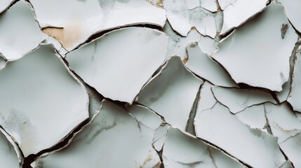 Cracked Paint Texture: Abstract Close-Up of Weathered Surface