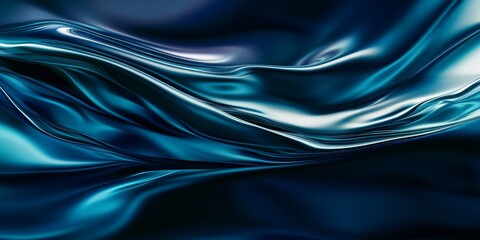 Obraz premium A sophisticated abstract gradient background with rich blues and silvers.featuring deep color blends.focusing on luxury and depth.ideal for premium branding and design