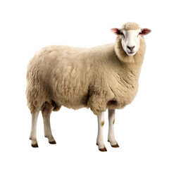 Fototapeta premium sheep isolated on a white transparent background