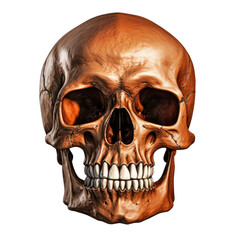 Obraz premium human skull isolated on transparent background