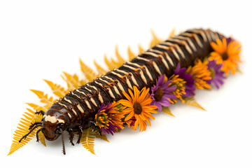 Obraz premium Unique Insect Dessert with Flowers and Natural Elements