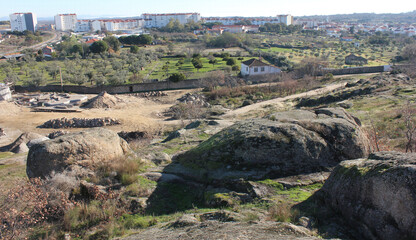 Castelo Branco, Beira Baixa, Portugal, January 21, 2018, Views from Barrocal in Castelo Branco
