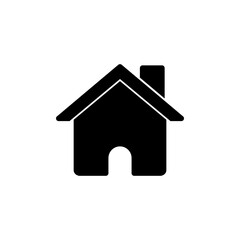 Home icon vector illustration. House sign and symbol