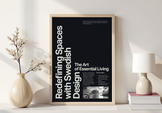 Contemporary Swiss Style Poster Layout