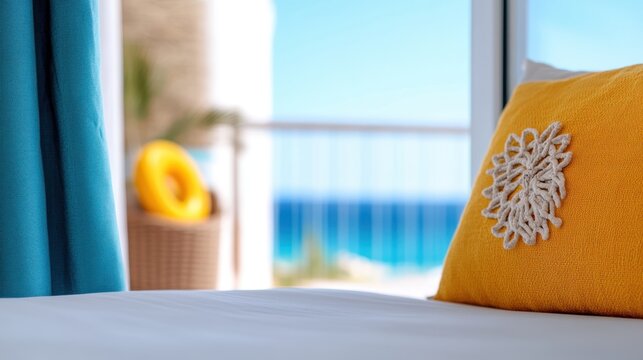 Experience blissful relaxation in a seaside hotel room retreat