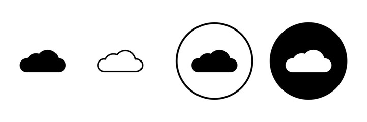 Cloud icon vector. cloud sign and symbol