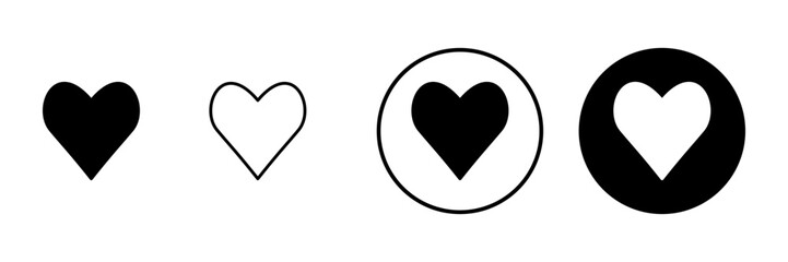 Love icon vector. Heart sign and symbol. Like icon vector.
