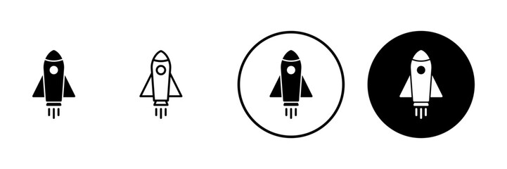 Rocket icon vector. Startup sign and symbol. rocket launcher icon