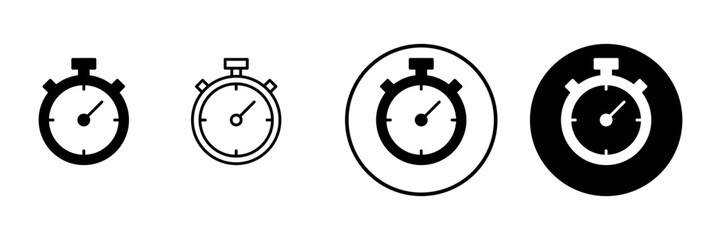 Stopwatch icon vector. Timer sign and symbol. Countdown icon. Period of time