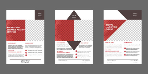 Creative business flyer template. corporate promotion. A4 size design