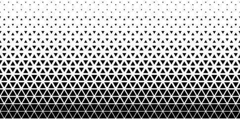 Halftone geometric pattern. Black and white abstract background.