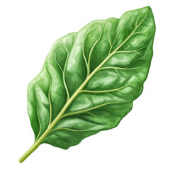 Obraz premium Vibrant Green Chard Leaf Fresh Vegetable Detailed Illustration Healthy Food Botanical Image