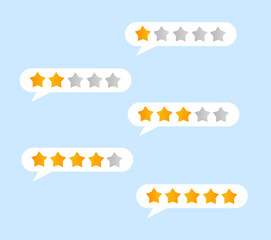 Rating and ranks stars design