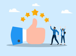 people in the office for apreciation finishing task or reward