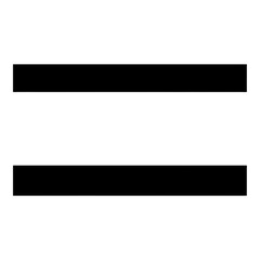 Abstract Graphic Design Element Two Horizontal Black Bars on White Background
