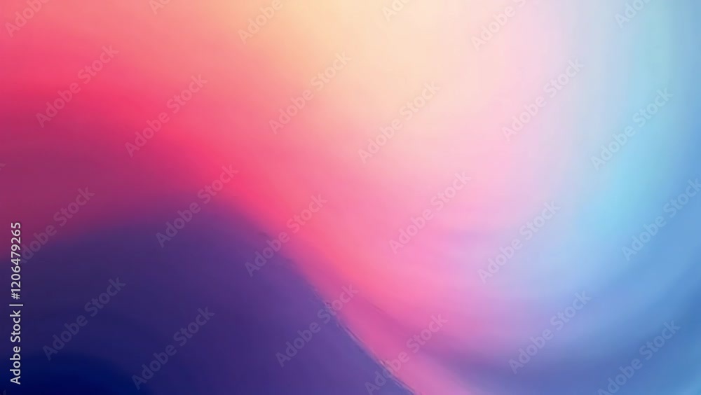 Aufkleber abstract gradient background with flowing swirls of pink yellow blue and purple creating a calming v