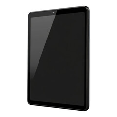Sleek Black Tablet Computer Mockup Modern Digital Device Blank Screen for App Presentation
